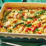 Cazuela de pescado con orzo: proteína, vegetales y mucho sabor en una sola receta Cazuela-de-pescado-y-orzo